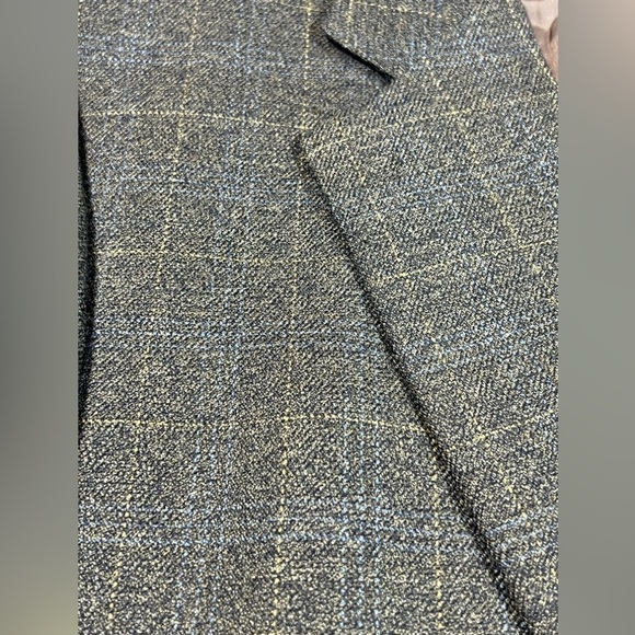 Samuelsohn Made in Canada 100% Wool Brown Plaid Classic Sports Coat Blazer EUC - Picture 7 of 15